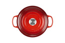 LE CREUSET ENAMELED CAST IRON OVEN, 4.5 QT. - CERISE - Like New