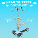 Twocorn Folding Kick Scooters w/Adjustable Height Handlebars Removable Seat - Brand New