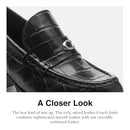 CX137 WOMEN'S COACH NATALIE LOAFER BLACK SIZE 7.5 - Like New