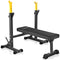 CANPA Olympic Weight Bench Squat Rack Workout Bench Adjustable Barbell - Black - Like New