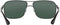Ray-Ban Men's RB3516 Metal Square Sunglasses - Gunmetal Frame/Green Lens Like New