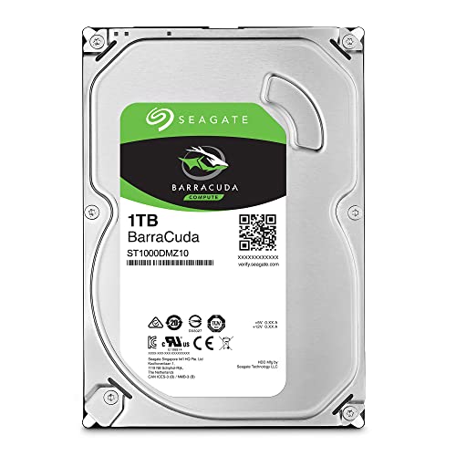 SEAGATE BARRACUDA 1TB INTERNAL HARD DRIVE HDD - BLACK/SILVER - Like New