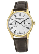 Frederique Constant Classics Leather Mens Watch FC-259WR5B5 - BROWN/GOLD - Like New