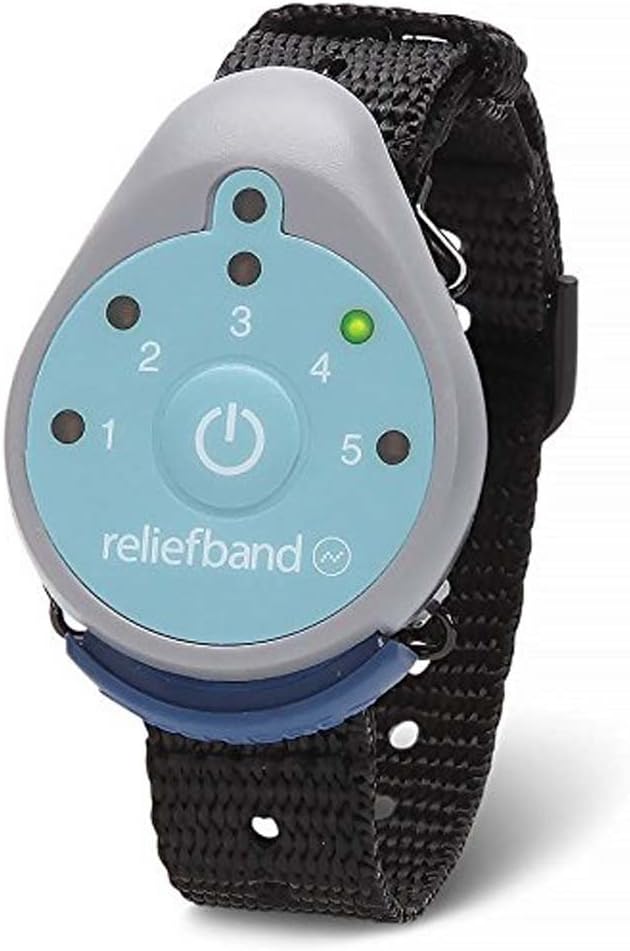 Reliefband Wristband FDA Cleared Relief Motion Sickness RB-EL - BLACK/BLUE Like New