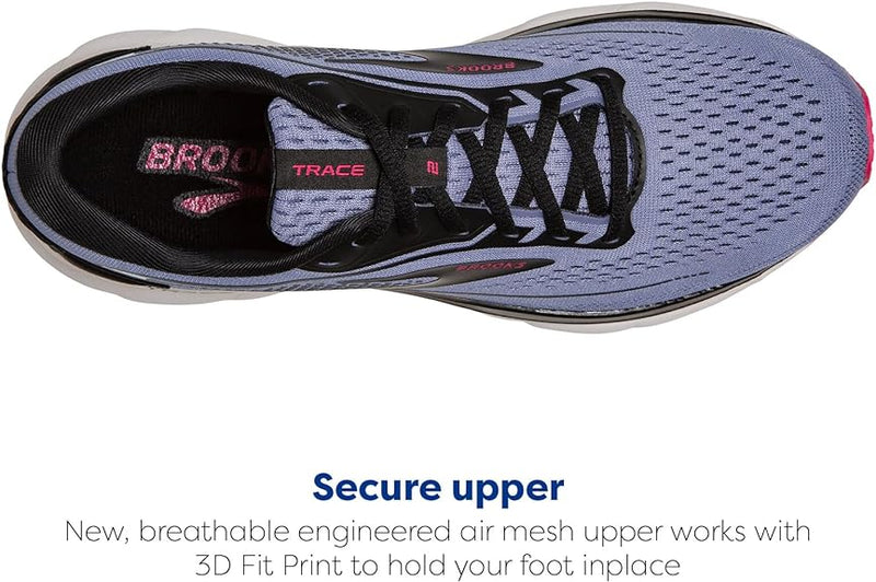 BROOKS WOMEN’S TRACE 2 RUNNING SHOE - PURPLE IMPRESSION/BLACK/PINK - SIZE 7.5 - Like New