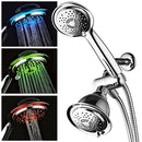 Dream Spa All Chrome 3-way LED Shower Head Combo Air Jet LED Turbo - Chrome - Like New