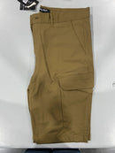 BLU ROCK MEN'S COTTON FLEX-STRETCH CARGO SHORTS - SIZE: MEN 36 - TIMBER - Brand New