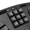 Adesso WKB-1500GB Wireless Ergonomic Desktop Keyboard and Mouse - Black - Brand New