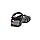 TEVA WOMEN'S TIRRA SANDAL SIZE WOMEN 9 (AU/UK W7) (EU W40) (JP W26) BLACK/GRAY - Like New