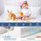 GRT TWIN MATTRESS PROTECTOR WATERPROOF, QUILTED FITTED MATTRESS PAD - WHITE - Like New