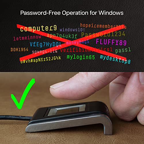 VERIFI P5100 DESKTOP USB PREMIUM FINGERPRINT READER - BLACK SILVER - Like New