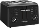 Cuisinart CPT-142BK 4-Slice Compact Plastic Toaster - Black - Like New