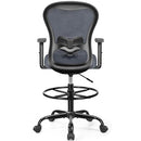 PRIMY DRAFTING CHAIR ERGONOMIC TALL, HIGH BACK, ADJUSTABLE, PR959-Z - DARK GRAY - Like New