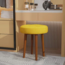 STARWAY Vanity Chair for Makeup Room Velvet Upholstere Round Rest Footstool - Like New