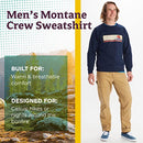 MARMOT Men's Montane Crew Sweatshirt Arctic Navy Size M - Brand New