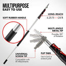WHISTLER 6-24 FOOT EXTENSION POLE - PREMIUM TELESCOPIC POLE - SILVER BLACK - Like New