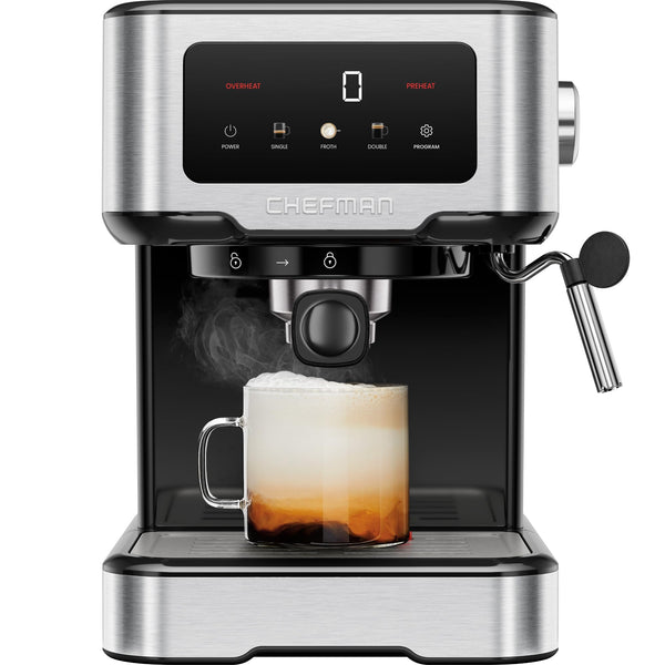 CHEFMAN CRAFTBREW ESPRESSO MACHINE - STAINLESS STEEL - Like New