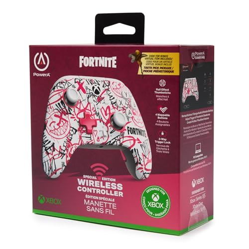 PowerA Wireless Controller Xbox Series X|S Fortnite SE XBGP0400-01 - Green - Like New