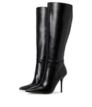 Jessica Simpson Women's Lovienn Pointed Toe Wide Calf Knee Boots Black 6 Medium - Brand New