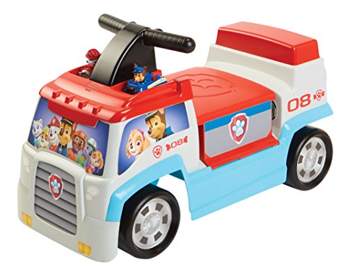 PAW PATROL PUSH RIDE-ON, PLAYS THEME SONG - INCLUDES CHASE & MARSHALL SCULPTED - Brand New