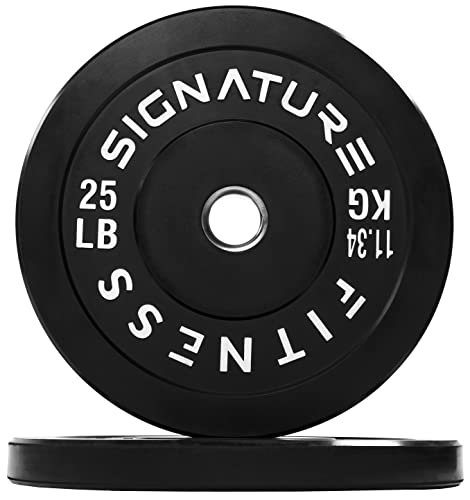 FITVIDS OLYMPIC BUMPER PLATES, 2" WEIGHT FOR STRENGTH TRAINING/WEIGHTLIFTING - Like New