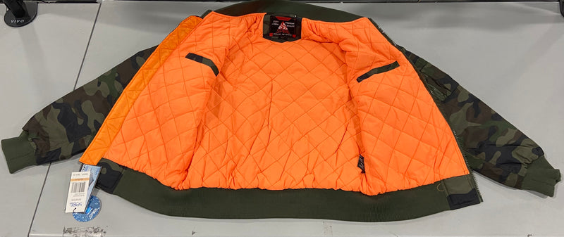 SPIRE BY GALAXY AVIATOR BOMBER JACKET - WOODLAND - MEDIUM - 2908WD - Brand New