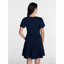 TIME AND TRU COTTON SWING DRESS SHORT SLEEVES SIZE: WOMEN 4X - DARK NAVY - Brand New