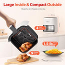Air Fryer Beelicious 8-in-1 Smart Compact 4QT Air Fryers - Bright White - Brand New