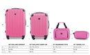 TRAVELERS CLUB LUGGAGE TRAVELERS CLUB MIDTOWN HARDSIDE 4-PIECE BUBBLE GUM - Brand New