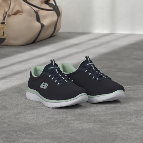 Skechers Women Summits Sneaker Navy/Aqua Size 9 - Like New