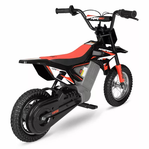 HYPER HPR350 DIRT BIKE 24 VOLT ELECTRIC MOTORCYCLE FOR KIDS' - RED/BLACK - Brand New