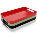 TREBONN Pile XL Serving Tray for Entertaining, Garden & Home (Black) 1 Count - Brand New