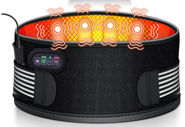 ONLYCARE CORDLESS HEATING PAD BACK MASSAGER Belt Black HW01 - Like New