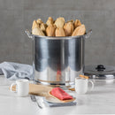 VASCONIA ALUMINUM 32 QUART STEAMER POT WITH STEAMER TRAY AND LID - ALUMINUM - Like New