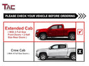 TAC Side Steps Fit 2015-2022 Chevy Colorado Extended Cab/GMC Canyon B00X8DMMNO - Brand New
