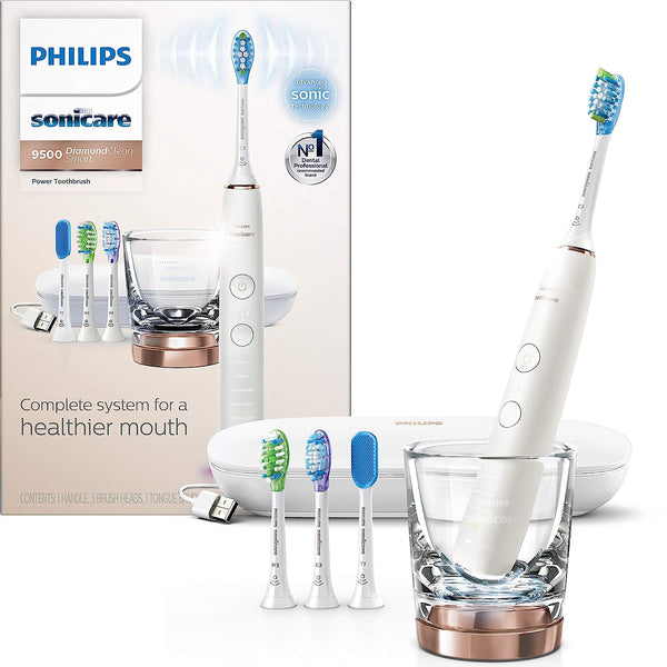 Philips Sonicare DiamondClean Smart 9500 Electric Power Toothbrush - ROSE GOLD New