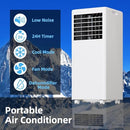 DAINSLEF 8000 BTU PORTABLE AIR CONDITIONER, BLACK COVER - WHITE-BLACK COVER - Like New
