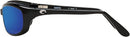 COSTA DEL MAR HARPOON HR 11 SUNGLASSES - 580P - SHINY BLACK BLUE MIRROR LENS - Like New