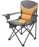 ARROWHEAD OUTDOOR Portable Folding Camping Quad Chair Tan & Gray KKS0207U Like New
