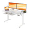 YDN ELECTRIC STANDING DESK DRAWERS 55 X 24 INCH ADJUSTABLE STAND UP - WHITE - Like New