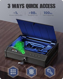 MOLICAR 443C Gun Safe Biometric Gun Safes for pistol with LCD - Scratch & Dent