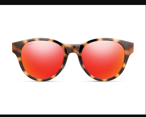 SMITH OPTICS SNARE POLARIZED 51-20-145 FRAME RED MIRROR 51MM - PINK-HAVANA/RED - Like New