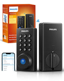 PHILIPS WI-FI DOOR LOCK WIFI SMART LOCK KEYLESS ENTRY DEADBOLT - MATT BLACK - Like New