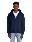 GENERIC NORTH POLE AND MORE UNISEX FLEECE FULL-ZIP HOODIE - SIZE: MEN 2XL - NAVY - Brand New