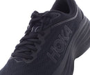 HOKA ONE ONE MEN'S BONDI 8 SHOES 2E WIDE SIZE 9.5W - BLACK/BLACK - Like New
