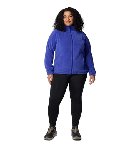 COLUMBIA WOMEN BENTON SPRINGS FULL ZIP CLEMATIS BLUE SIZE 1X - Brand New