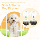 Dog Playpen 24 Inch 8 Panels Heavy Duty Metal Pet Playpen Indoor Outdoor - White - Brand New