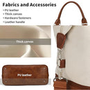 GAYUAPEIA WOMEN'S WEEKENDER BAG TRAVEL DUFFEL ON CARRY-ON BROWN/BEIGE - Like New