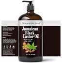 Natural Riches Jamaican Black Castor Oil Glass Bottle 16fl.oz - Brand New