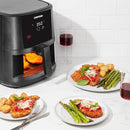 CHEFMAN 8 Qt. TurboFry Touch Window Air Fryer RJ38-SQPF-8TW - Black Like New